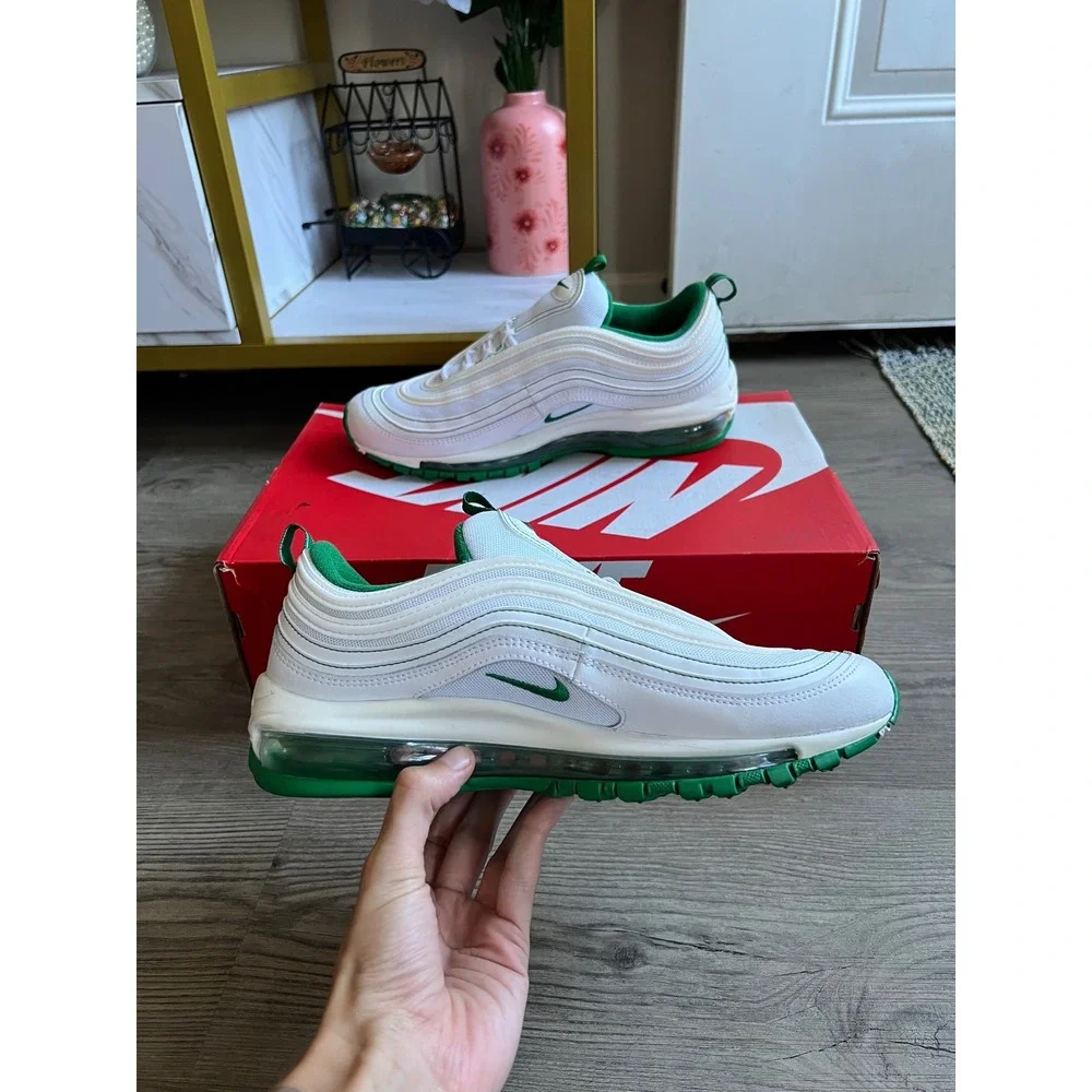 Nike Air Max 97 Men's White Pine Green DH0271-100 Size 8.5